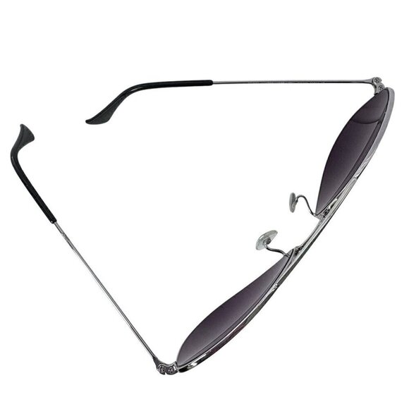 Ray-Ban Polarized Large Aviation Gunmetal/Crystal Green Lens Sunglasses Women’s - Picture 3 of 9